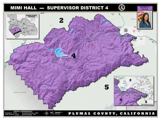 plumas county district four map