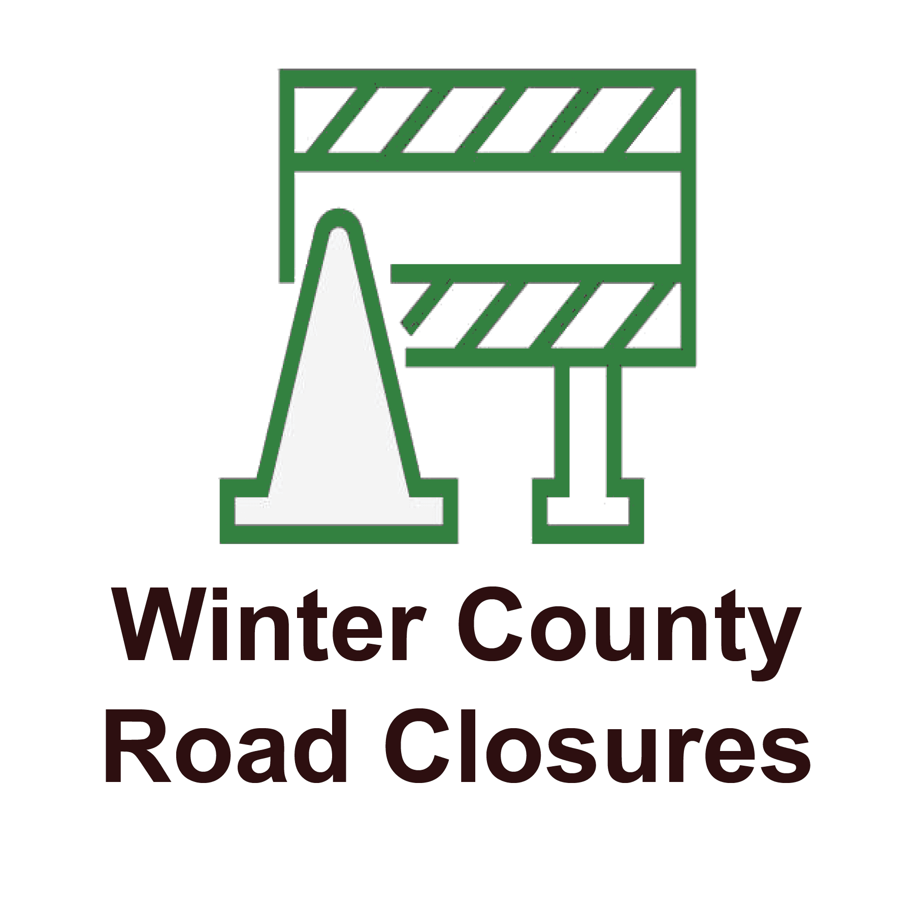 Winter Road Closure button