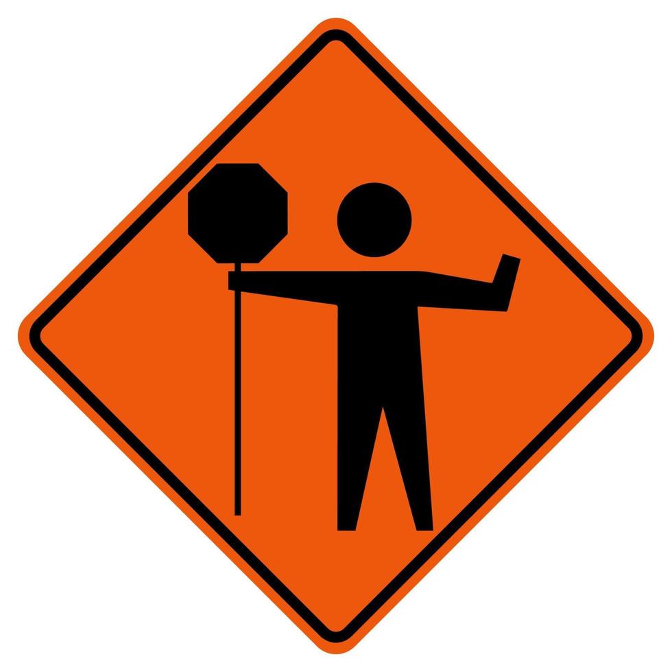flaggers-in-road-ahead-warning-traffic-symbol-sign-isolate-on-white-background-illustration-free-vec